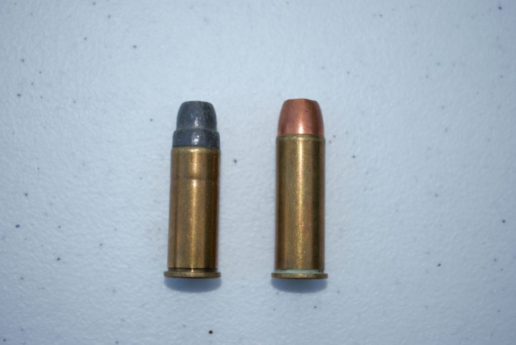 44 Spl 44 Mag: Based on Elmer Keith’s handloading experiments, the .44 Magnum, right, was created by lengthening the old .44 Special case (left), so that the longer and more powerful cartridge could not be chambered in .44 Special revolvers.