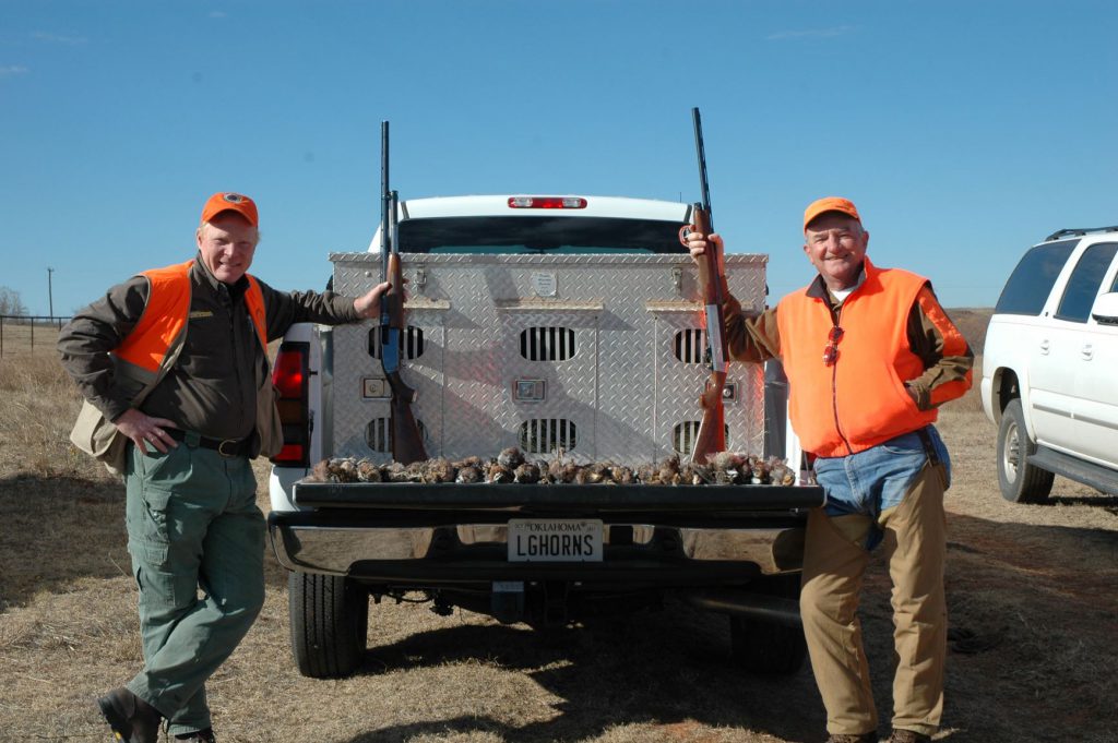 DSC_4218: An awesome day on bobwhites in Oklahoma. This was the day I won the Grand National Quail Hunt in 2007, using my old Winchester M12 factory skeet gun, 12-gauge, choked WS1. Boddington loves pump guns, and the Model 12 seems to fit him especially well.