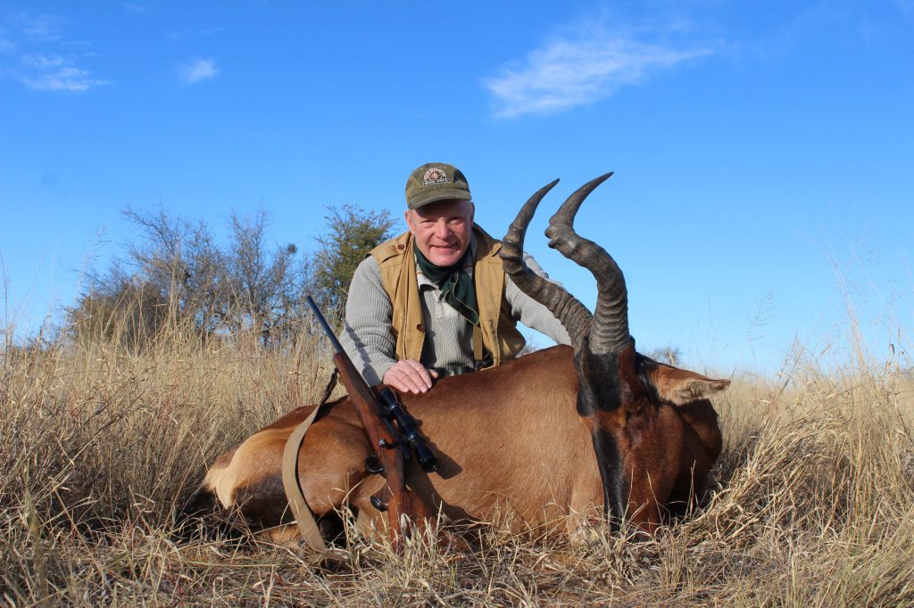 IMG_7712: A fine Cape hartebeest, taken in Namibia with the Joe Balickie .270, one shot at about 350 yards. Although more a North American than African cartridge, the .270 is adequate for the full run of African plains game…with the exception of eland.
