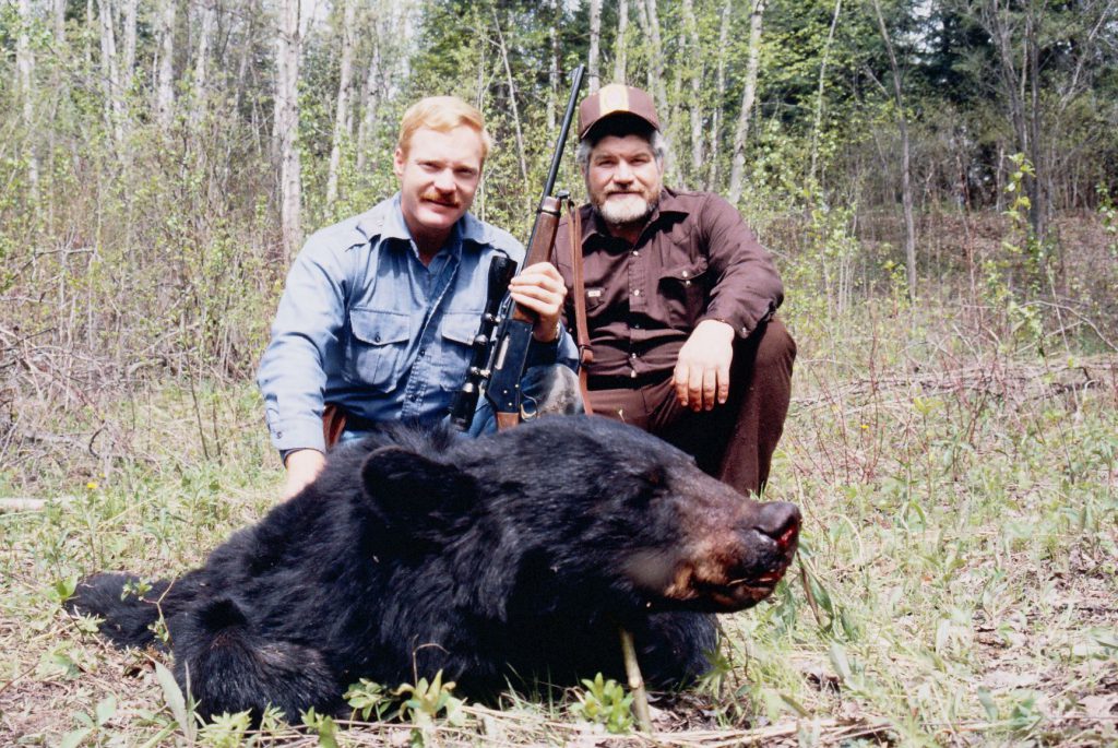 This black bear was taken in Manitoba with a Browning BLR in .358 Winchester. The BLR is available in a wide range of high-performance cartridges…and is also the last factory rifle still chambered to the .358…a great cartridge that never became popular.
