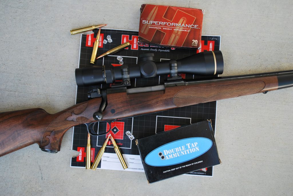 The old .270 Winchester doesn’t have a reputation for extreme accuracy, but Boddington hasn’t found that to be the case. The M70 Featherweight, one of a limited run of Jack O’Connor commemoratives, was a tack-driver right out of the box!