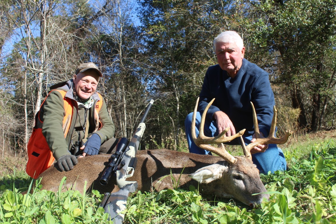 Boddington and Zack Aultman with a fine Georgia buck, taken with Springfield Waypoint in 6.5 PRC
