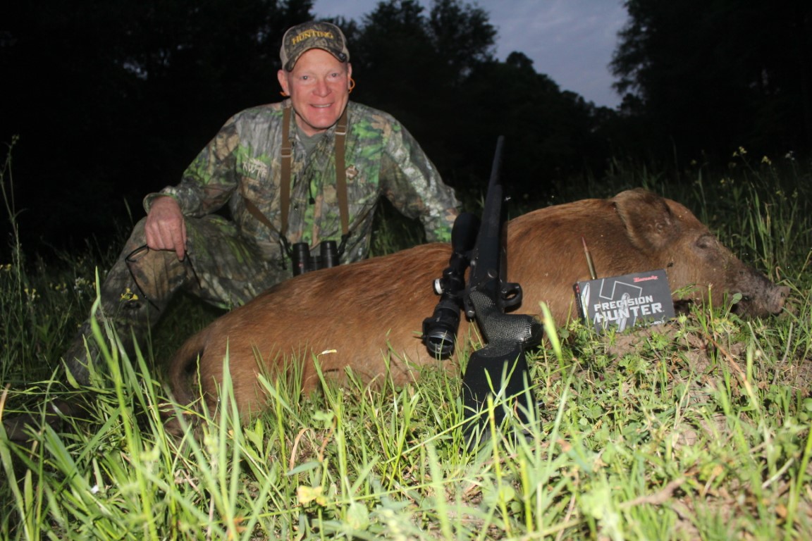 Georgia hog was flattened with by Zack Aultman’s Allterra in .300 PRC.