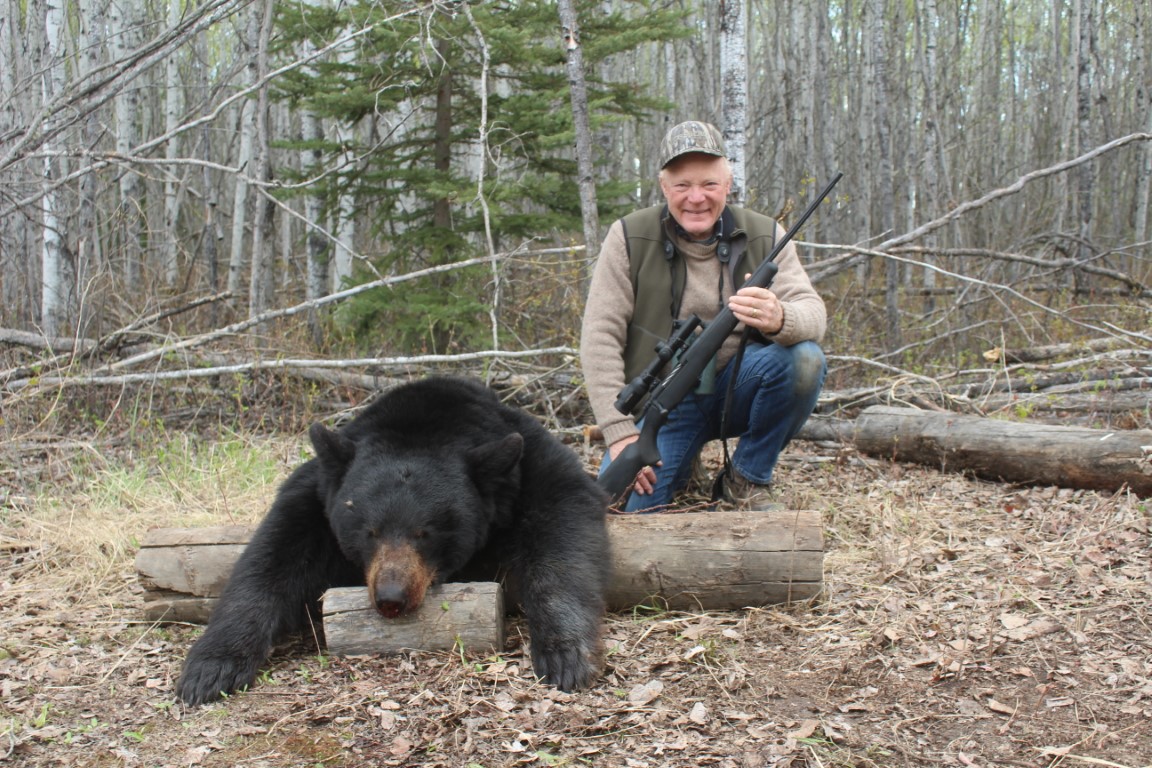 This Alberta black bear was taken with a Mossberg Patriot .350 Legend, topped with a Swarovski Z8i 1-8x24mm scope. Reasonably compact, the eight times zoom gives this scope tremendous capability for short to medium-range hunting.