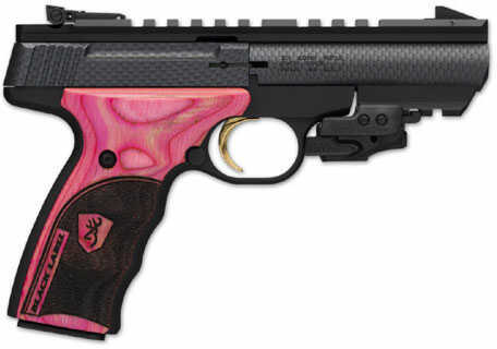 Browning Buck Mark Black Label Carbon Fiber Semi Automatic Pistol 4" Barrel Pink Laminate 22 Long Rifle 051510490