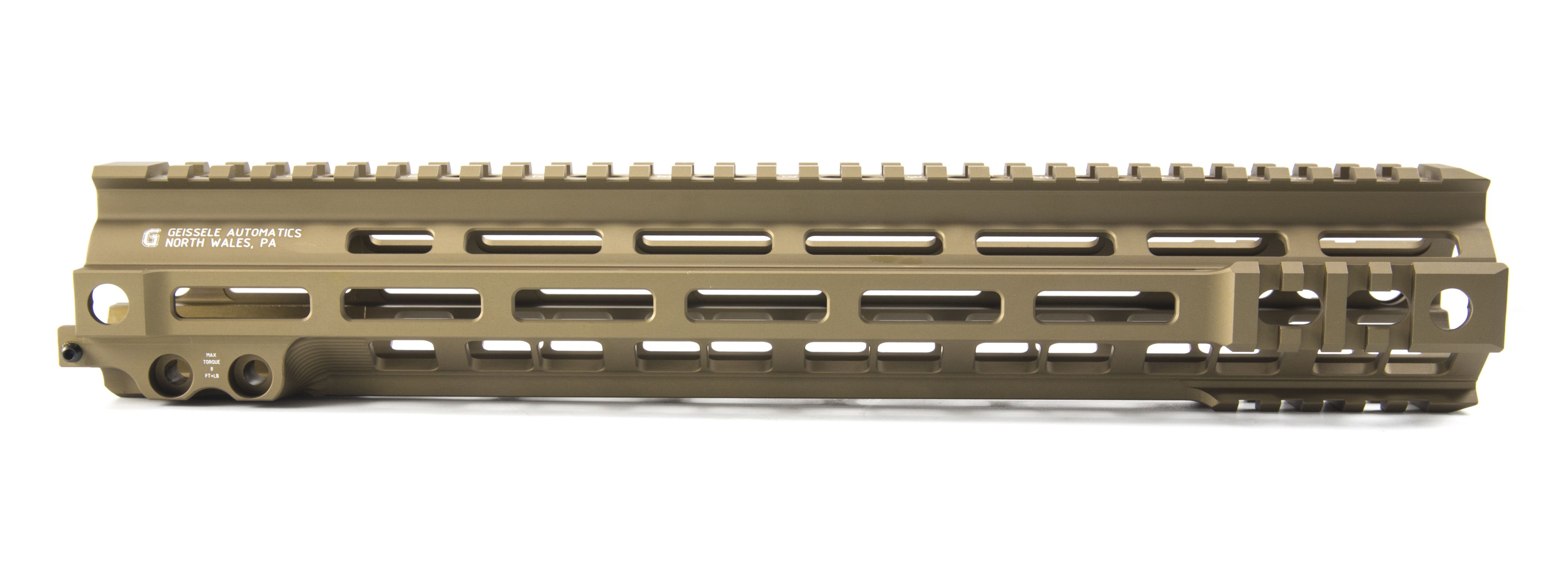 Geissele Automatics AR-15 Super Modular Rail MK4 13.5" M-LOK Aluminum Desert Dirt