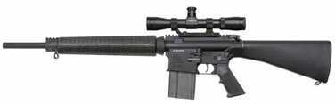 ArmaLite Inc AR-10A4 243 Winchester 20" Barrel Black Fixed Stock Round Mag Semi-Auto 10A4243BF