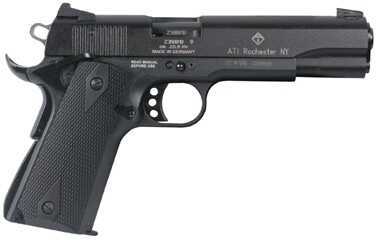 Click to see larger image. American Tactical Imports GSG 1911 22 Long Rifle 5" Barrel 10 Round Blued Black Grip Semi Automatic Pistol GERG2210M1911B