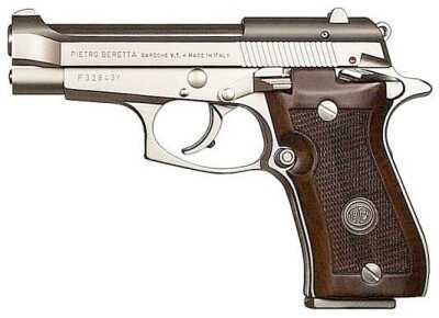 Beretta 85FS Cheetah 380 ACP 3.8" Barrel 8 Round Walnut Grip Nickel Semi Automatic Pistol J85F212