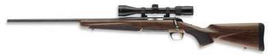 Browning X-Bolt Hunter Winchester 243 Low Luster Blued Finish Target Crown Satin Walnut Stock Bolt Action Rifle Scope and Mounts Not Included 035255211