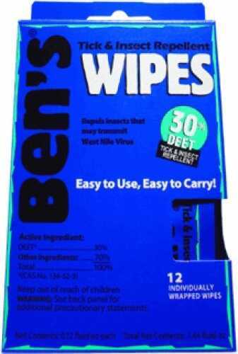 Click to see larger image. Bens / Tender Corp Adventure Medical 30% Wipes (1- 12 Piece Box) 0006-7085