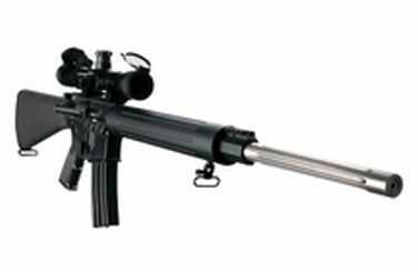 DPMS Panther Ruger 24" Stainless Steel Fluted Heavy Barrel Buttoned A3 Rifle No Sights Semi-Auto RFA3204 LR-204