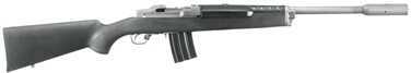 Ruger Mini-14 223 Remington 18.5" Stainless Steel Black Hogue Dampner 20 Round Semi Automatic Rifle 5845