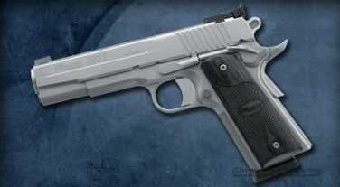 Sig Sauer 1911 45 ACP Stainless Steel Adjustable Target Sights Blackwood Grip Semi Automatic Pistol 191145STGT
