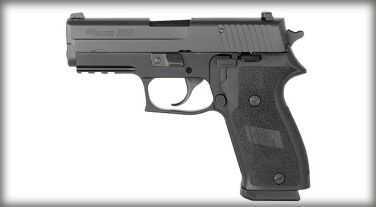 Sig Sauer P220 Carry 45 ACP Black Finish Contrasting Sights 2-8 Round Mags Semi Automatic Pistol MA Legal 220R345B