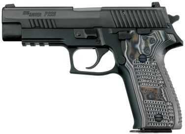 Sig Sauer P226 9mm Luger Black Front SERRATIONS Hogue Pistol E26R9XTMBLKGRY