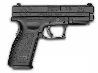 Springfield Armory XD 357 Sig Sauer 4" Black 2 10 Round Mags Trijicon Sights Semi Automatic Pistol XD9113SP06