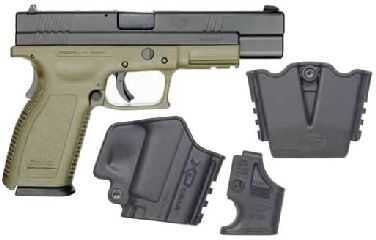 Springfield Armory XD 45 ACP 5" Barrel Tactical O D Green 2-13 Round Mags Semi Automatic Pistol XD9622HCSP06