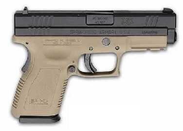 Springfield Armory XD 45 ACP 4" Barrel Compact Dark Earth 13 Round And 10 Round Mags Semi Automatic Pistol XD9647HCSP06