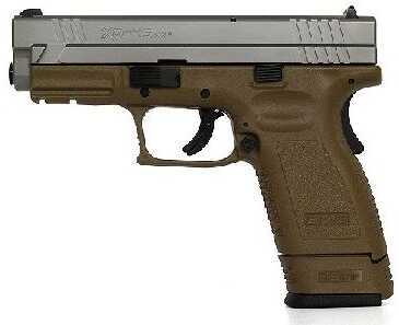 Springfield Armory XD 45 ACP 4" Barrel Compact Stainless Steel Dark Earth Frame 13 Round Semi Automatic Pistol XD9651HCSP06