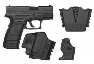 Springfield Armory XD 40 S&W Subcompact 3" Barrel 12 Round Black Frame Semi Automatic Pistol XD9802HCSP06