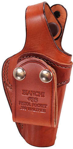 Bianchi 3S Pistol Pocket Leather Holster Plain Tan, Size 13, Right Hand 13777