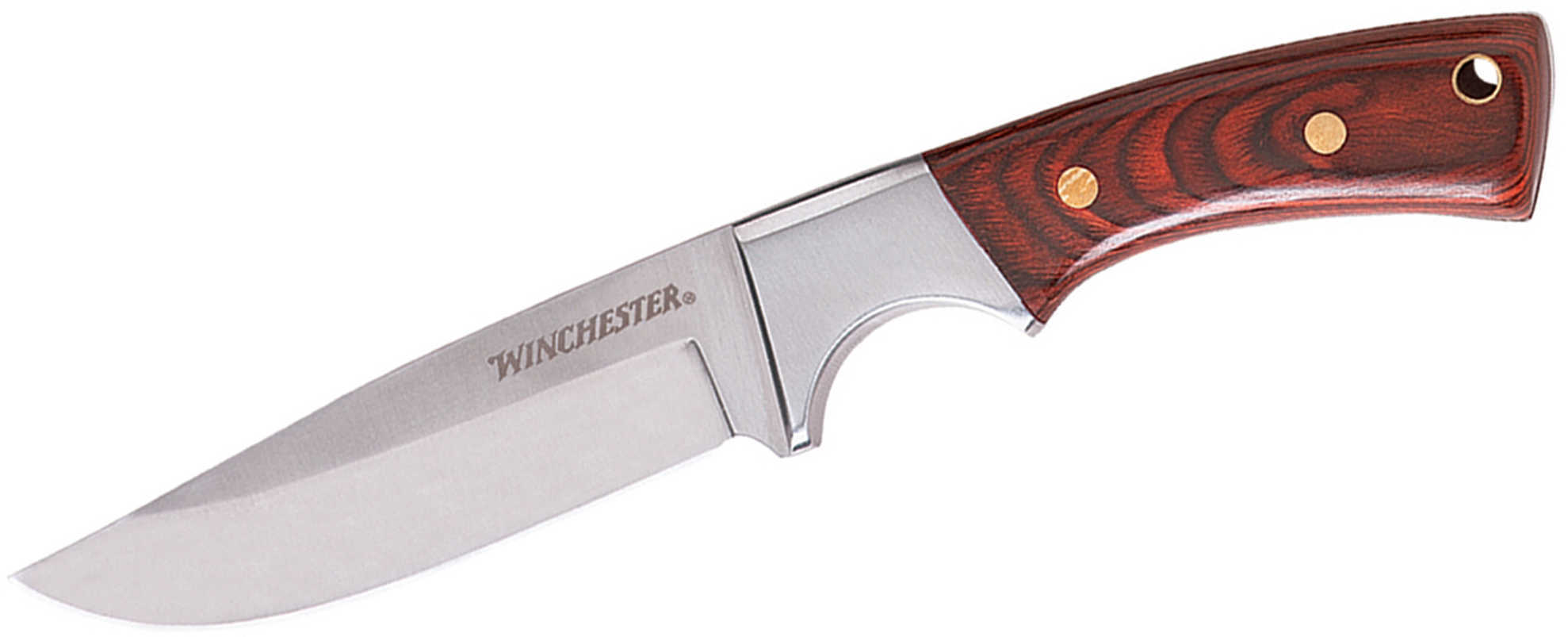 Winchester Knives Fixed Blade Small Wood Handle w/ Sheath 22-41340