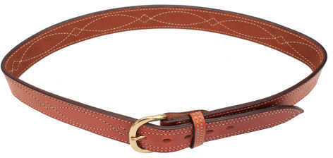 Bianchi B9 Fancy Stitched Belt Tan, 40" 12295