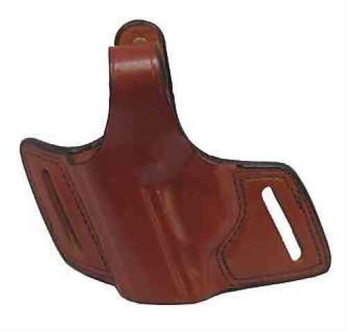 Click to see larger image. Bianchi 5 Black Widow Leather Holster Plain Tan, Size 01, Left Hand 12962