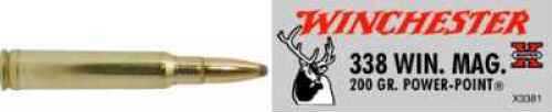 338 <span style="font-weight:bolder; ">Winchester</span> <span style="font-weight:bolder; ">Magnum</span> 20 Rounds Ammunition 200 Grain Soft Point