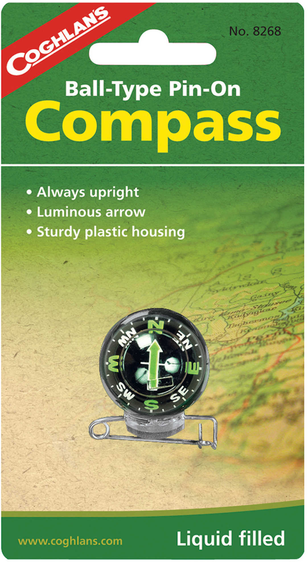 Coghlans Ball Pin-On Compass 8268