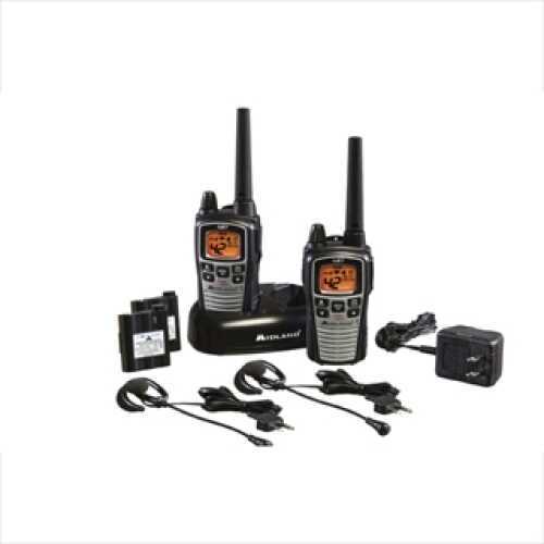 Midland Radios FRS/GMRS 2-Way 42 Channel/36 mile Ear/Mic Battery/Charger GXT860VP4
