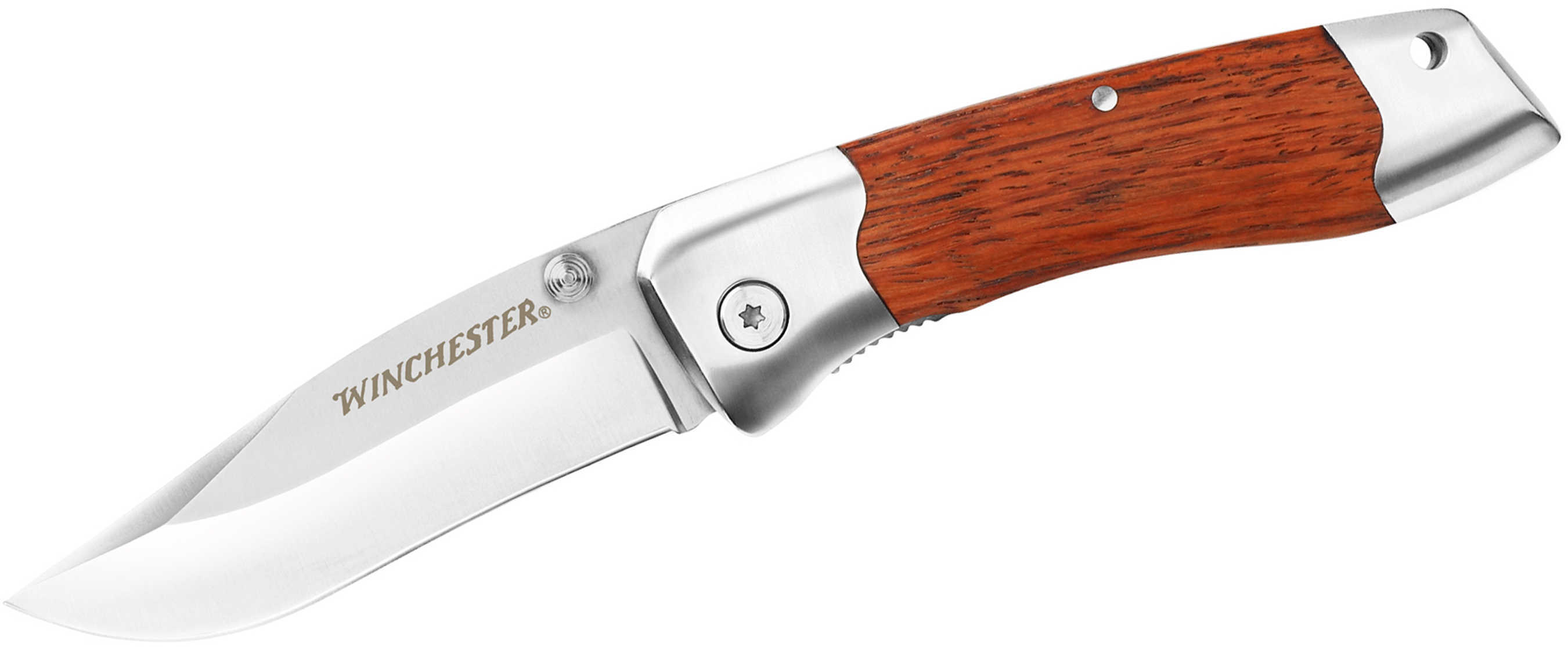 Winchester Knives Shape Wood Folder, Fine Edge Blade, Clam Pack 3" 31-000306