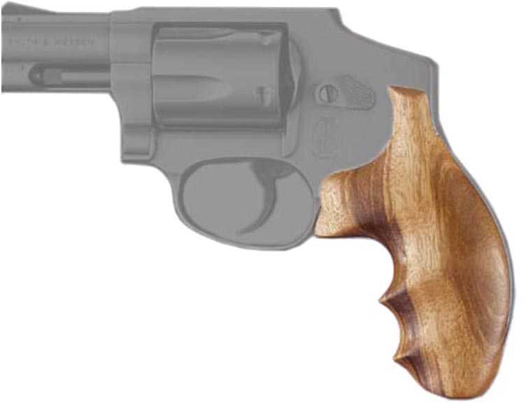 Hogue Wood Grip - Goncalo Alves S&W J Frame Round Butt 60200