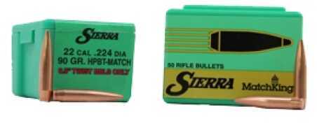 Sierra 22 Caliber (.224) 90 Grains HPBT/50 9290T