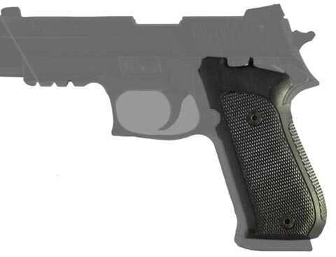 Hogue Sig P220 Single Action Only, Checkered G10, Grip Panels Black 21159