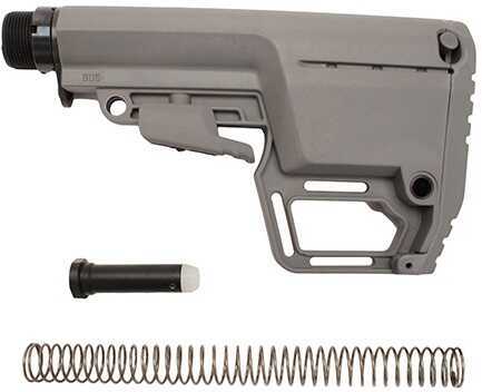 Click to see larger image. Mission First Tactical AR-15 Battlelink Utility Stock Commercial w/Tube Grey Md: BUSTGY
