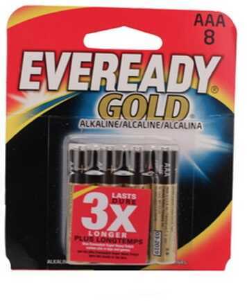 Energizer Eveready Gold AAA Batteries Per 8 A92BP-8