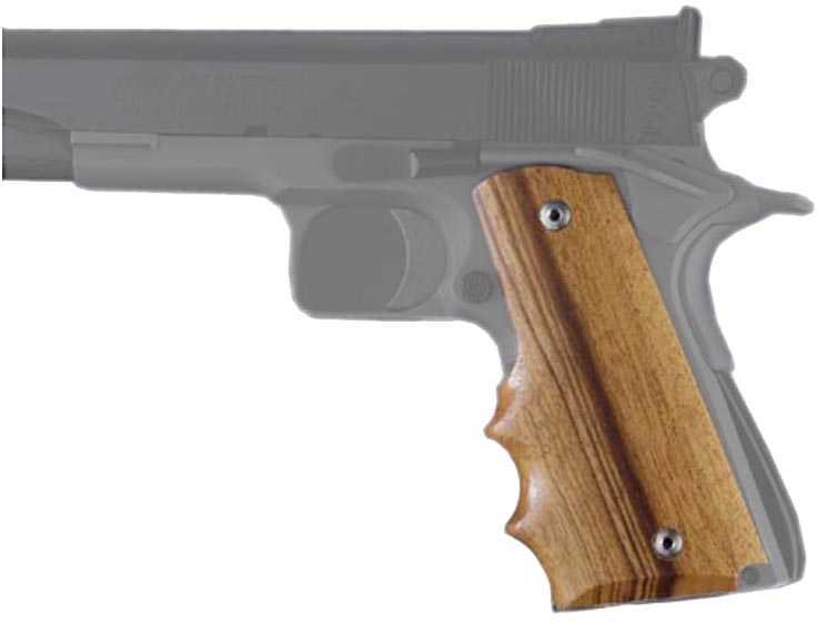 Hogue Wood Grip - Goncalo Alves Colt Government w/ Finger Grooves 45200