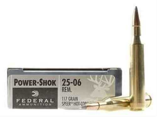 25-06 Remington 20 Rounds Ammunition Federal Cartridge 117 Grain Soft Point