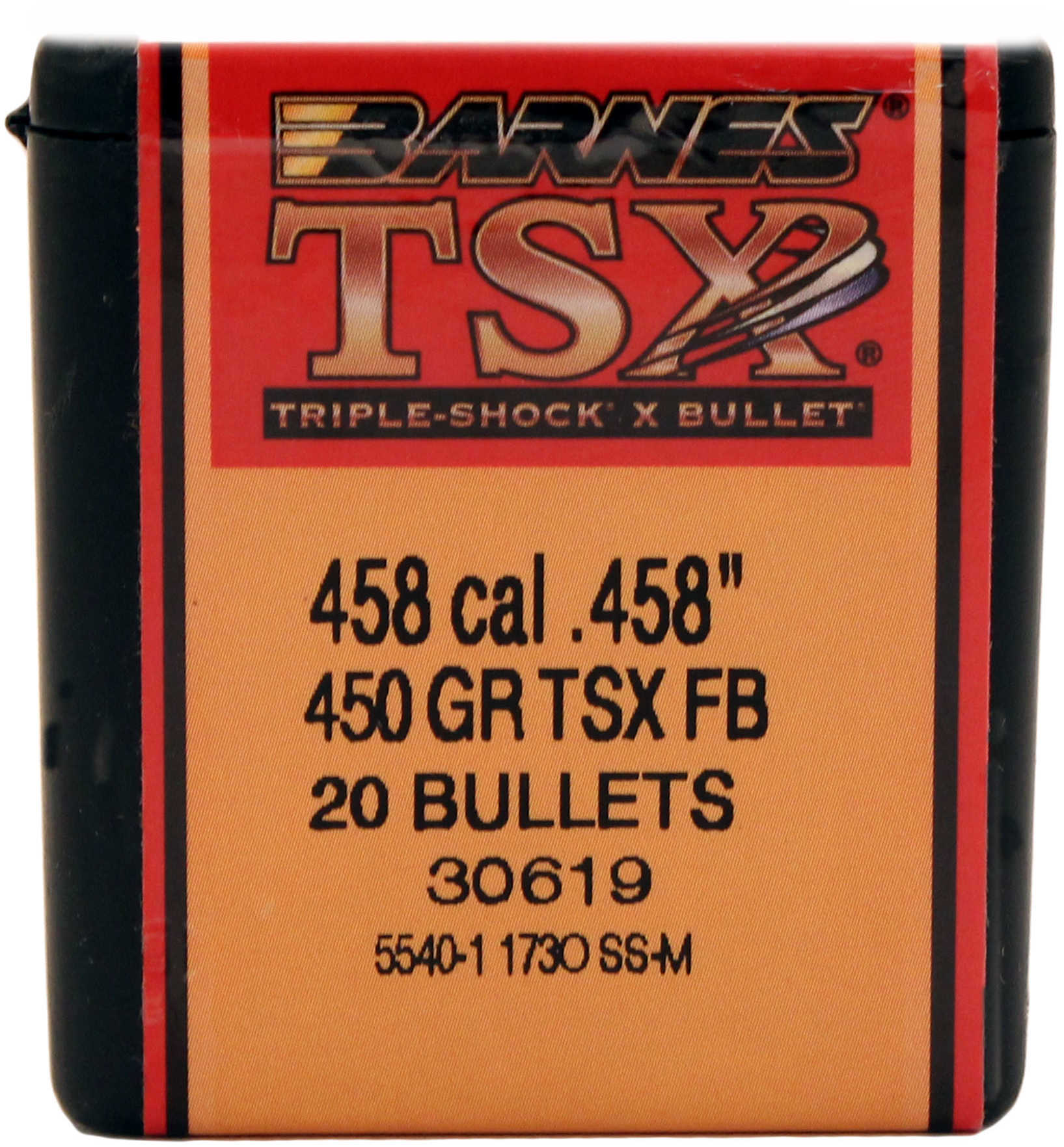 Barnes Bullets 458 Caliber 450 Grain Triple Shok X Flat Base (Per 20) 45819