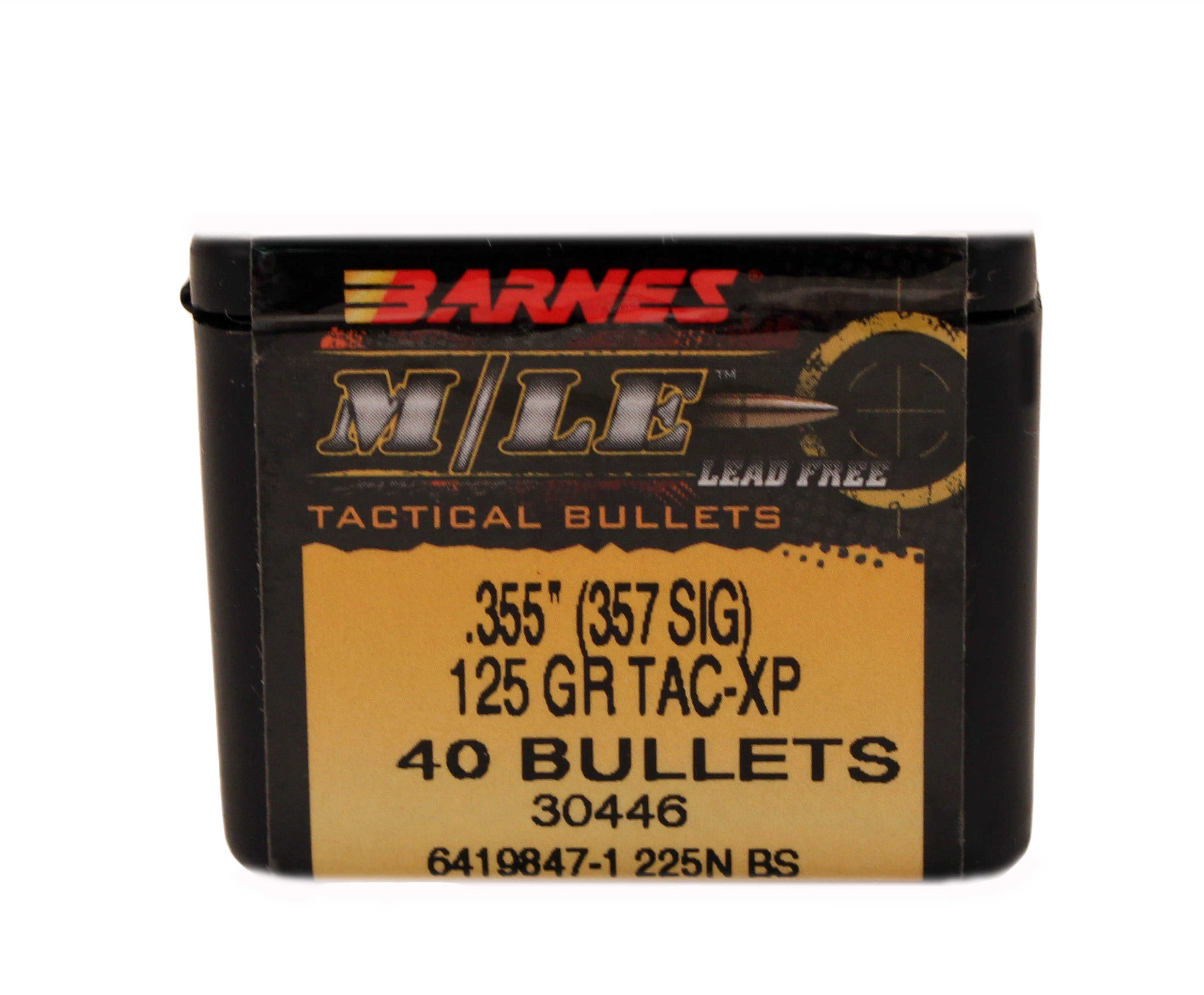 Barnes Bullets Tac-XP .355" 125 Grains FB 357Sig(Per40) 35503