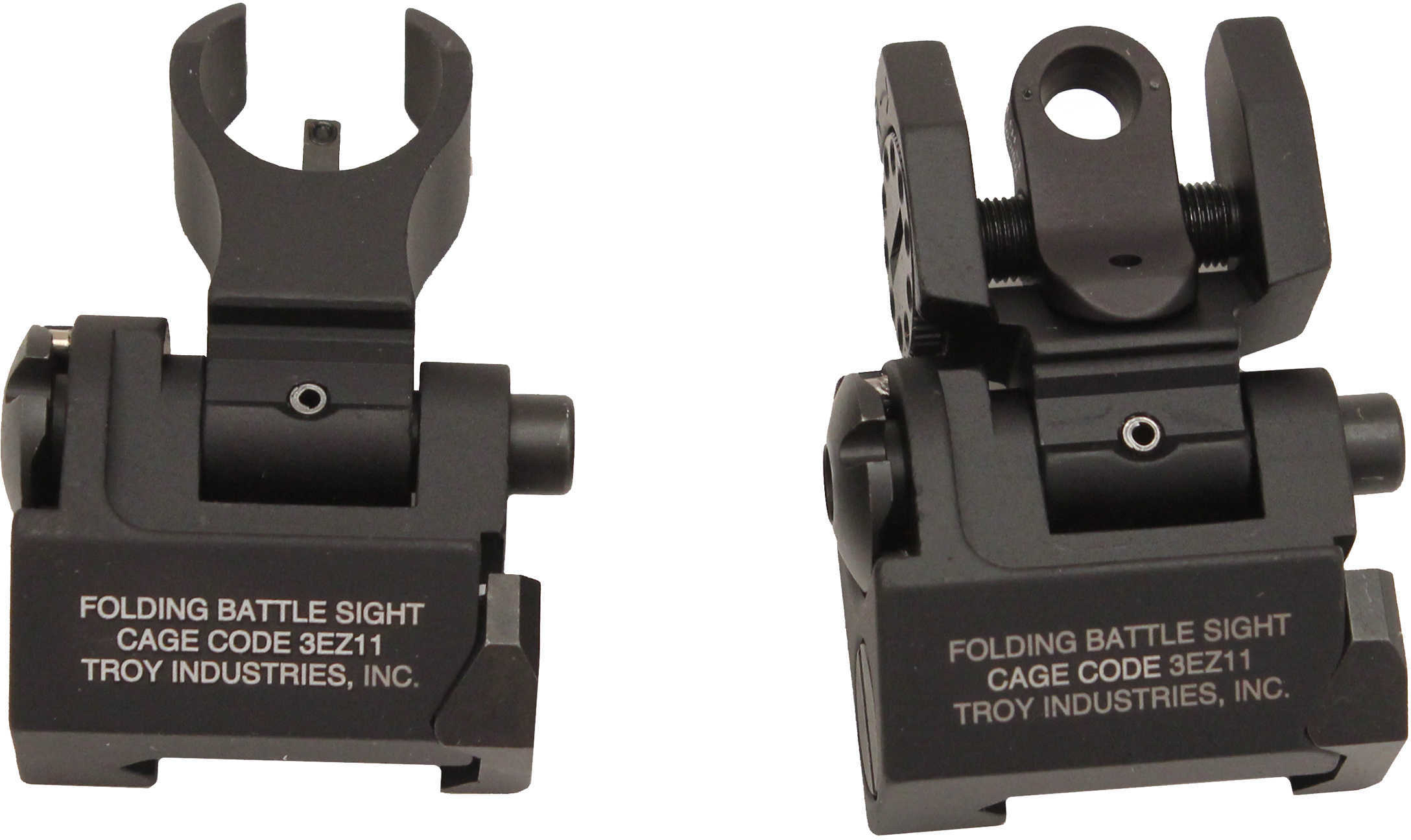 Troy Industries Micro-HK Sight Set Black, Tritium, Folding SSIG-IAR-STBT-00