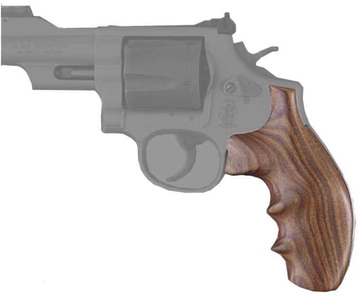 Hogue Wood Grips - Pau Ferro Smith & Wesson K&L Round Butt 19300-img-1