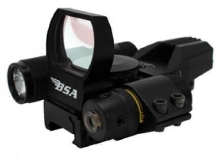 BSA Panoramic Sight Red/Green/Blue Multi Reticle, w/Laser/Light PMRGSLL