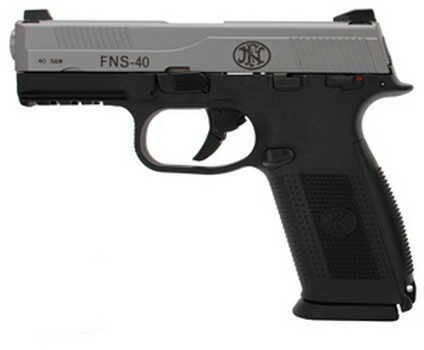 FNH USA FNS-40 DA Manual Safety 40 S&W 14 Round Black/Stainless Steel Semi Automatic Pistol 66941