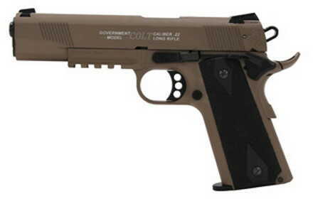 Click to see larger image. Walther Colt 1911 22 Long Rifle Semi Automatic Pistol Rail Gun Flat Dark Earth 12 Round 5170310