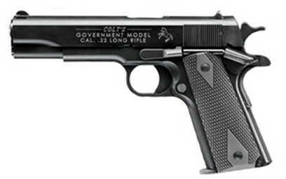 Click to see larger image. Walther Colt 1911 22 Long Rifle Black Semi Automatic Pistol 5" Threaded Barrel 10 Round 517030410