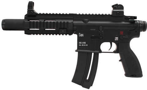 Click to see larger image. Walther HK416 Semi-Auto Pistol 22 Long Rifle On Rail Sights Functional Dust Cover Interface System Upper and Lower Metal Receivers 20 Round 5780303