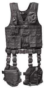 Global Military Gear Tactical Vest 10 Piece Combo, Black GM-TVC1